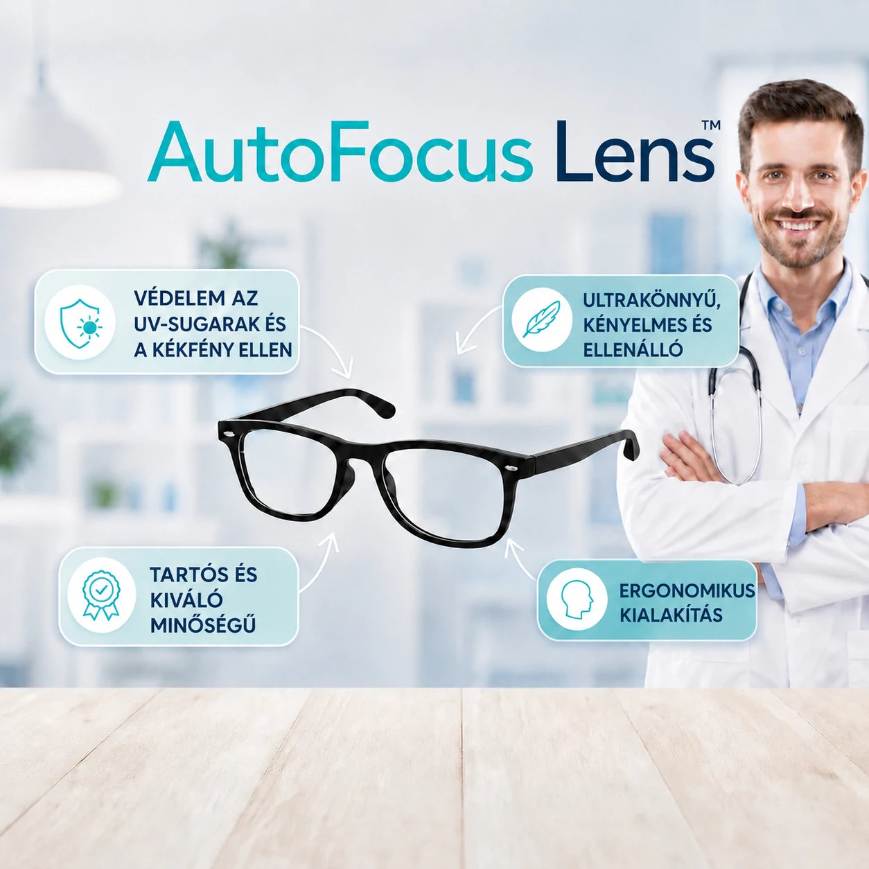 AutoFocus Lens intelligens multifokális szemüveg | VEGYÉL 1-ET, VIGYÉL 2-T