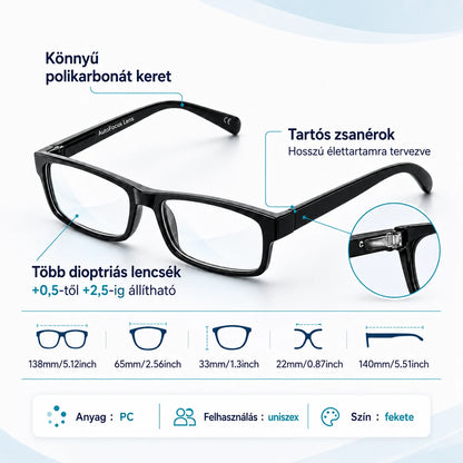 AutoFocus Lens intelligens multifokális szemüveg | VEGYÉL 1-ET, VIGYÉL 2-T