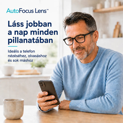 AutoFocus Lens intelligens multifokális szemüveg | VEGYÉL 1-ET, VIGYÉL 2-T