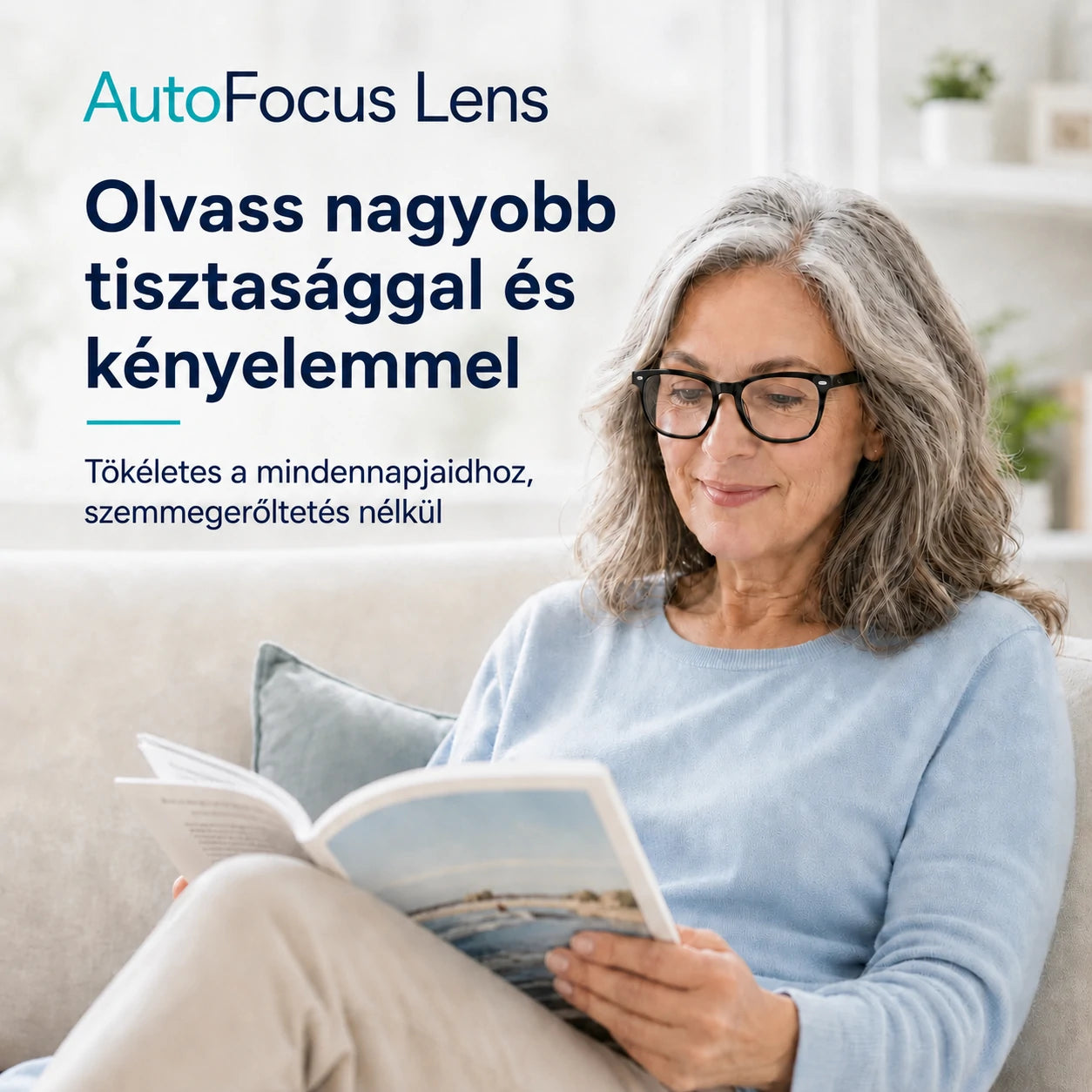 AutoFocus Lens intelligens multifokális szemüveg | VEGYÉL 1-ET, VIGYÉL 2-T