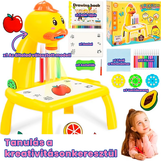 MagicDraw Proyector: Festőkészlet és Rajzasztal Gyerekeknek