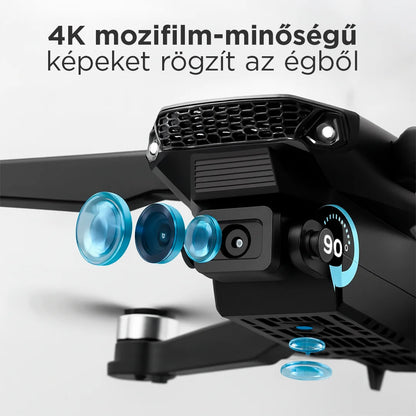 VisionFly - Drone 4K GPS-szel + 50x Zoom + Hordtáska | Zajszűrős fejhallgató + Meglepetés ajándék jár mellé