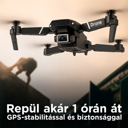 VisionFly - Drone 4K GPS-szel + 50x Zoom + Hordtáska | Zajszűrős fejhallgató + Meglepetés ajándék jár mellé