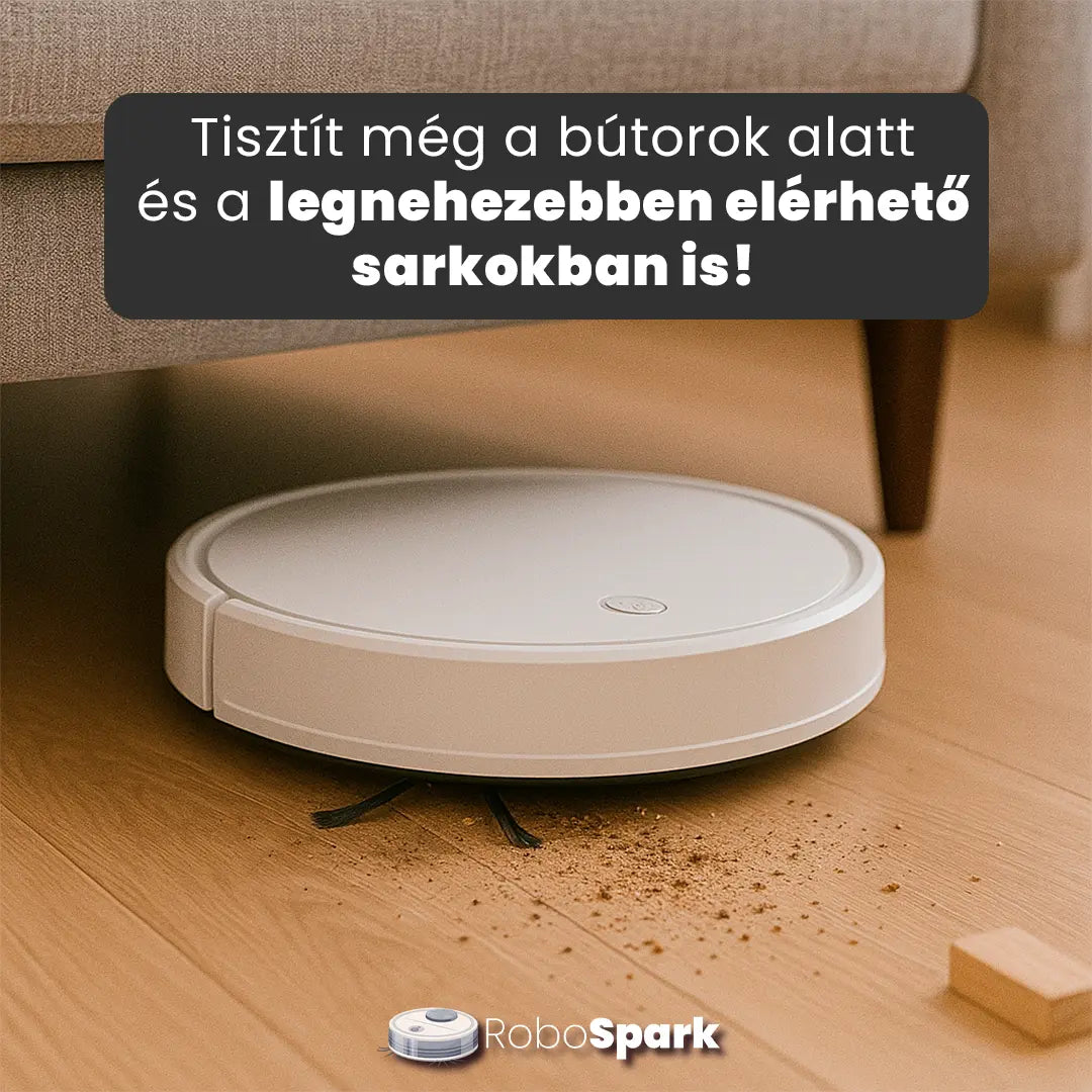 RoboSpark – Ideális robotporszívó háziállatokhoz és nehezen elérhető sarkokhoz