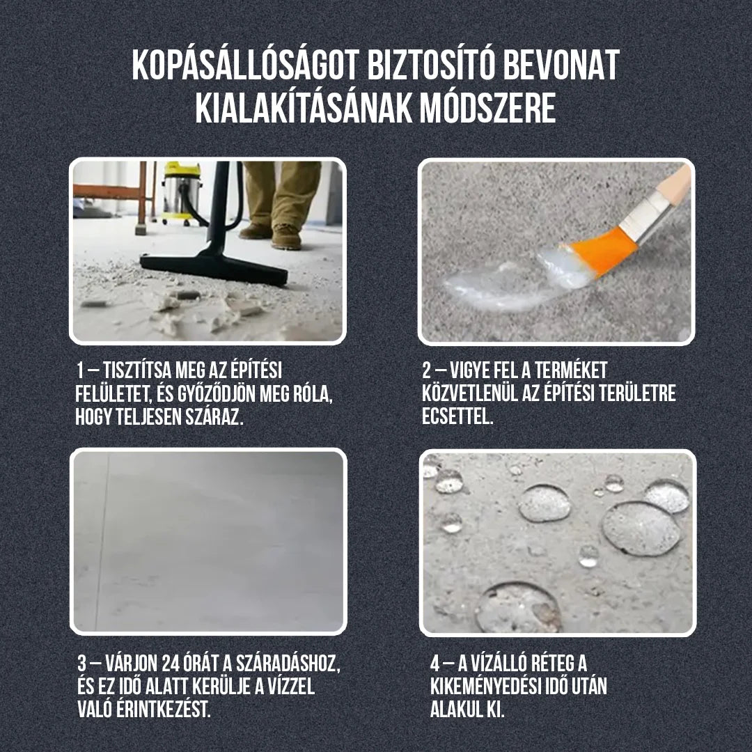 PrimeSeal – Láthatatlan Vízszigetelő Tömítő, Akár 10 Év Tartóssággal