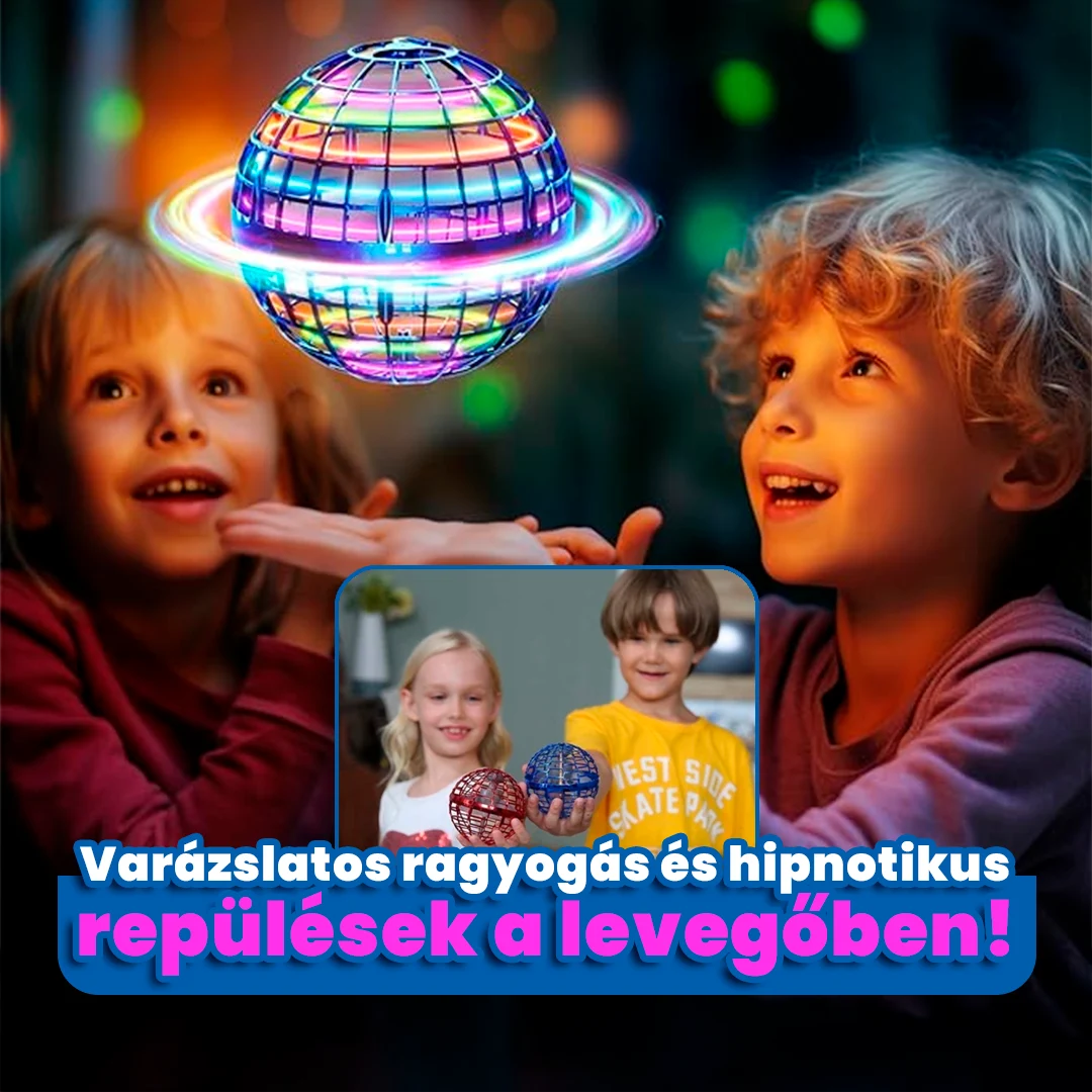 SpinNova Repülő Játék LED-del és Mozgásérzékelővel