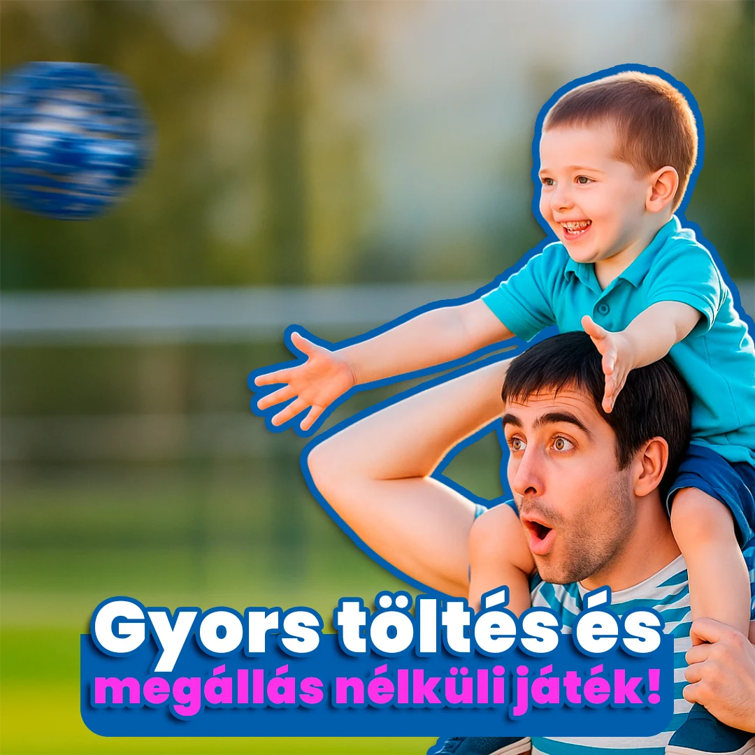 SpinNova Repülő Játék LED-del és Mozgásérzékelővel