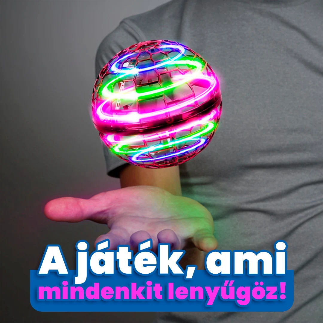 SpinNova Repülő Játék LED-del és Mozgásérzékelővel