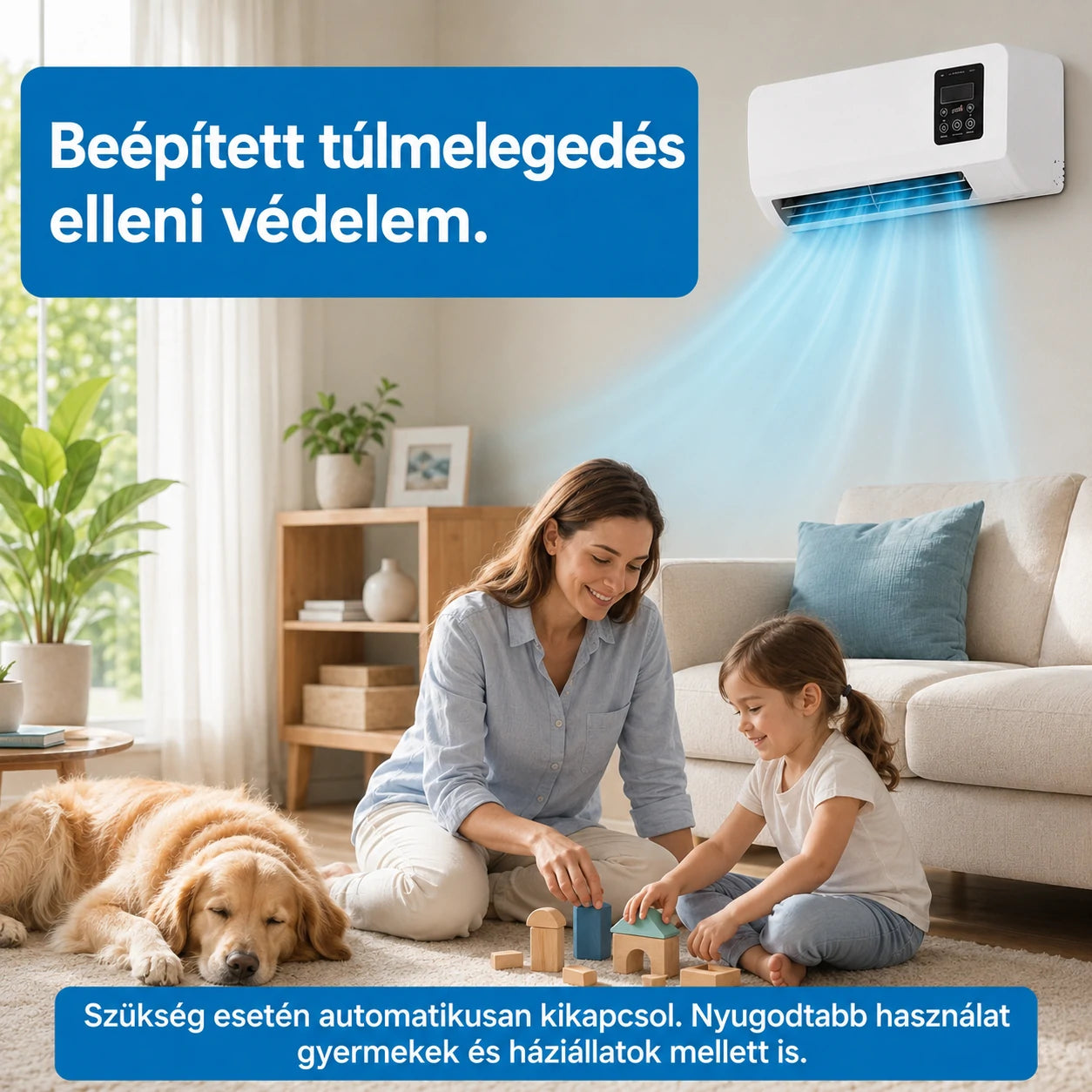 SplitMax csendes hordozható léghűtő – frissítő légáram percek alatt, zavaró zaj nélkül